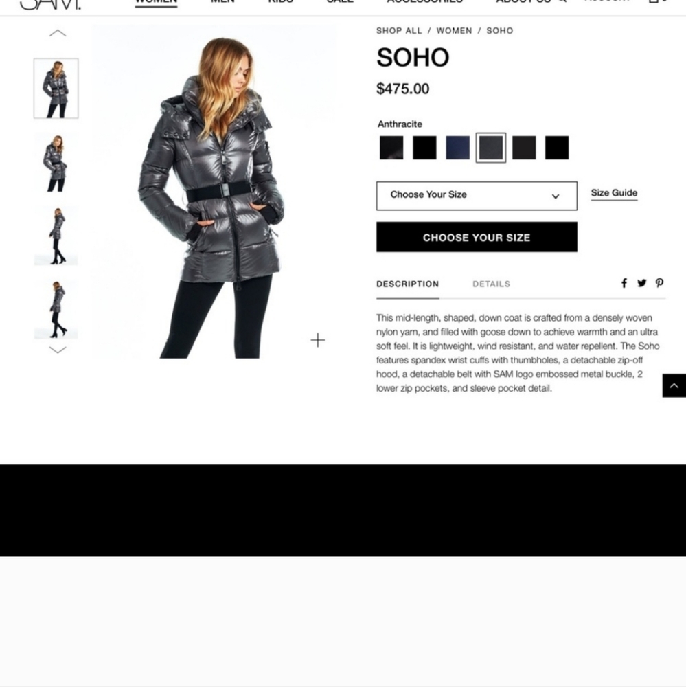 ! SAM NYC Soho Down Coat - Picture 7 of 15